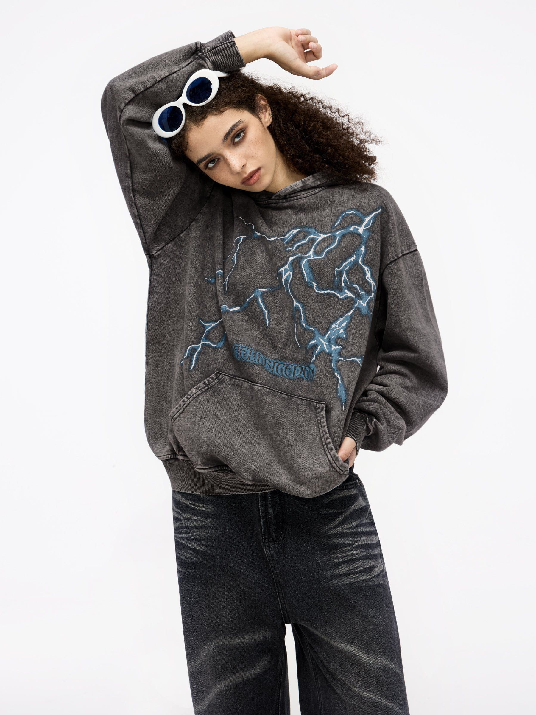 Aelfric Eden Lightning Graphic Hoodie - Image 3