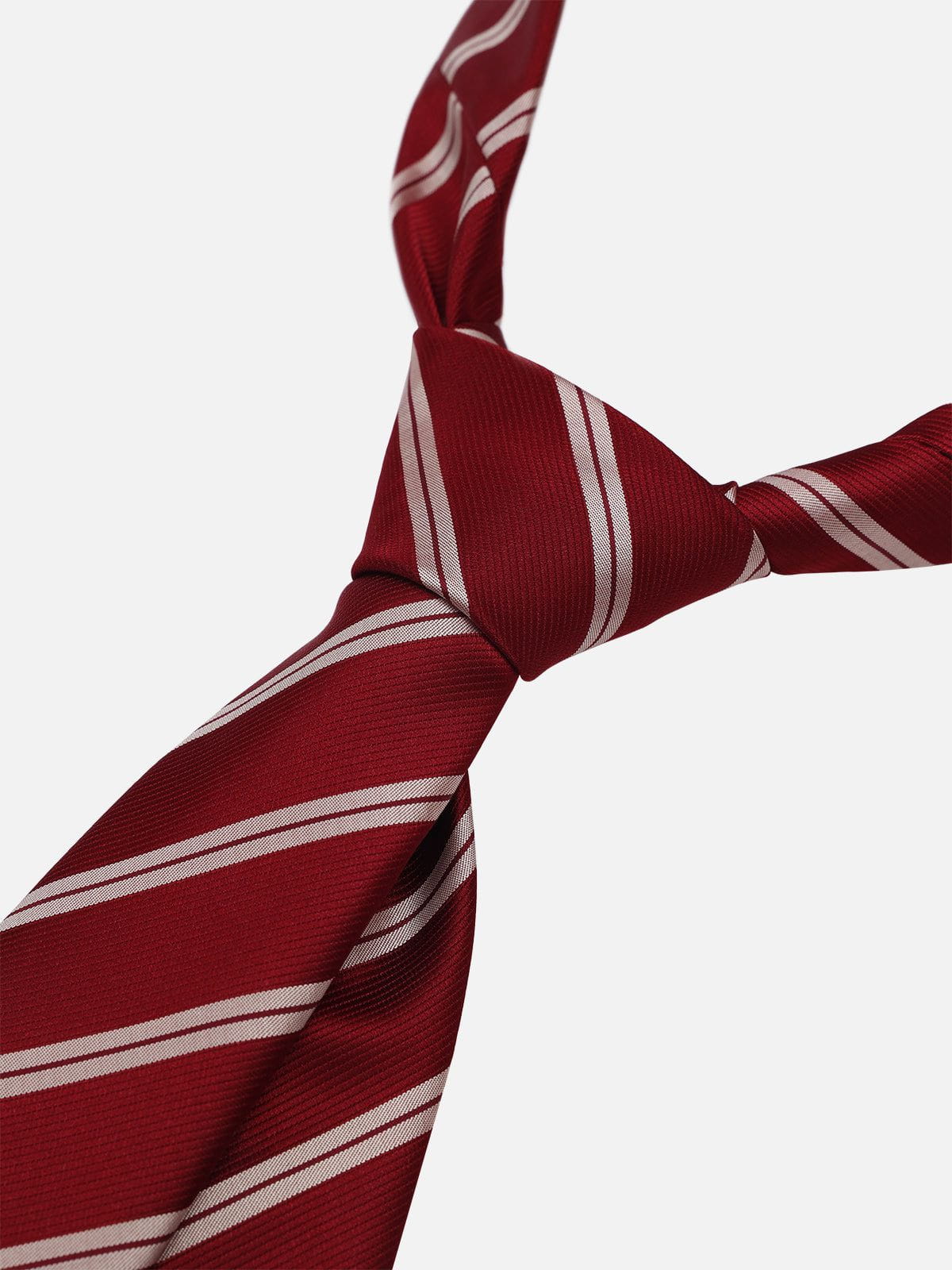 Angora Red Stripe Necktie - Image 5
