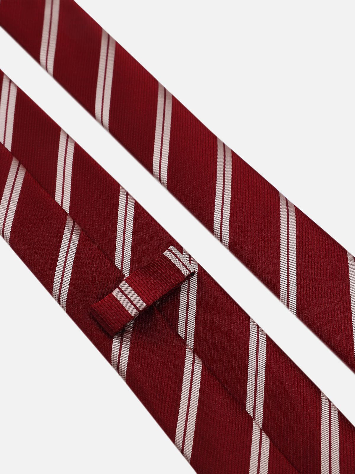 Angora Red Stripe Necktie - Image 6