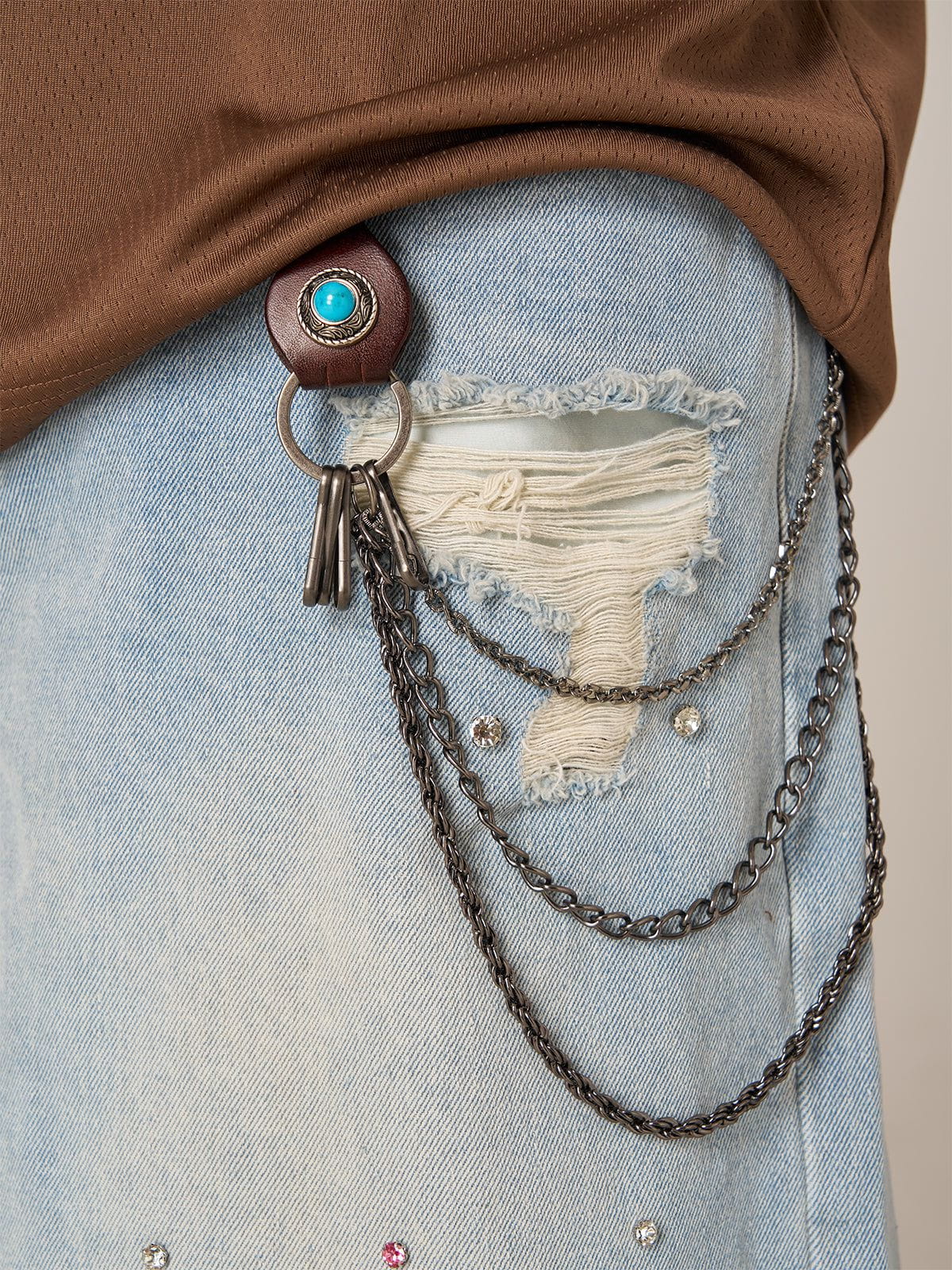 Vintage Layered Belt Metal Chain - Image 2